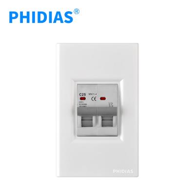 China High quality safety PHIDIAS Vietnam white surface 2 way mcb and mcb plate for sale