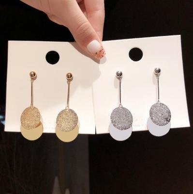 China 2020 CLASSIC Small Wind Insert Scented Diamond 925 Needle Ear Stud Temperament Silver Earrings hjE1404 for sale