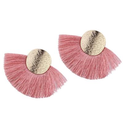 China Hot Selling Creative Geometric Vintage Fringe Helix Shaped Geometric Earrings Elegant Bohemian Earrings LXES6091 for sale