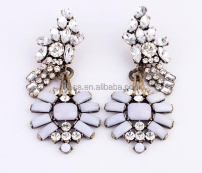 China ALLOY stock fashion earrings MOQ 3pairs resin statement drop earrings ED289 for sale