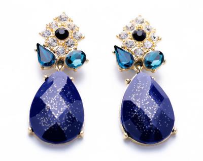 China ALLOY Resin Fashion Statement Earrings Vintage High Quality Statement Earrings ED491 for sale