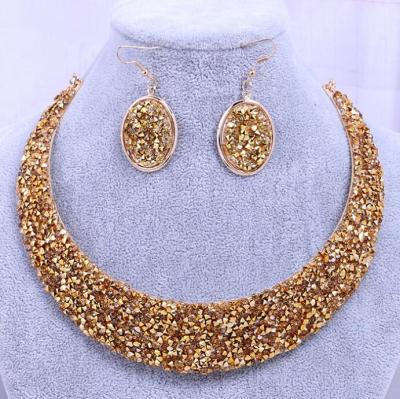 China Tredny Fashion Jewelry Set Simple Design New Necklace Earring Jewelry Set Long High Quality Jewelry Set L11 for sale