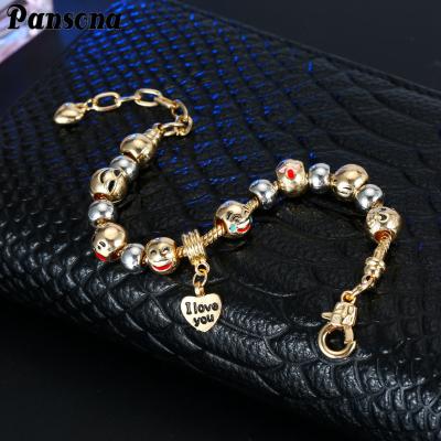 China 2020 CLASSIC fashion smiley face beads pendant bracelet exaggerated beads bracelet wholesale QLSLAA209 for sale