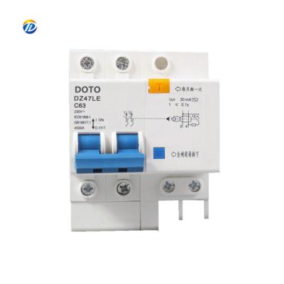 China Good price 2P 6A-63A CErcbo rcd 10ma 100ma 300ma 00ma residual current circuit breaker rccb ELCB circuit-breaking earth leakage for sale