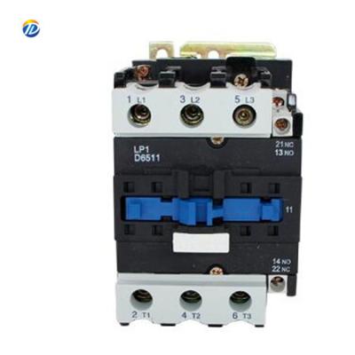 China Motor Control Factory Wholesale LP1-D6511 65A 220V 24V 36V 48V 110V 220V 380V LC1-D Series 3 Phase Contact DC Magnetic Silver Contactor for sale