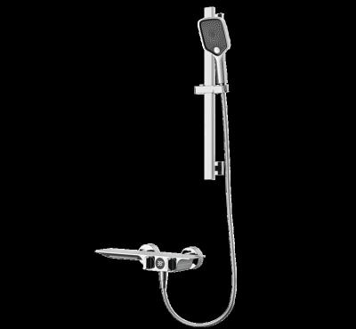 China With Digital Slide Bar Bathroom Thermostatic Bath And Shower Faucets Mixer Column Bar Set Hot Cold Water for sale