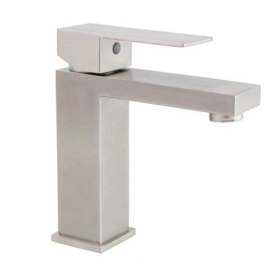 China Metered Faucets Adjust SUS304 Stainless Steel Basin Mixer Toilet Faucets Hot Cold Water Deck Mounted for sale