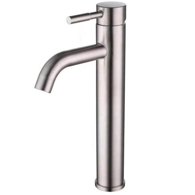 China High Stand SUS304 Stainless Steel Basin Mixer Toilet Faucets Metered Hot Cold Water Deck Mounted Faucets for sale