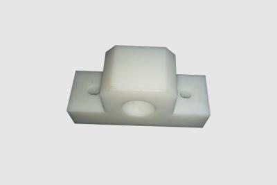 China Natural Color Custom Plastic Parts UHMW-PE Bearing Block With Housing For Filter Machines for sale