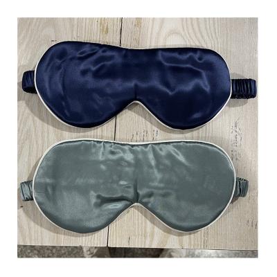 China Home Hotel Mulberry 22Momme Silk Eye Mask Sleep Visor 100%Silk Removing Cover for sale