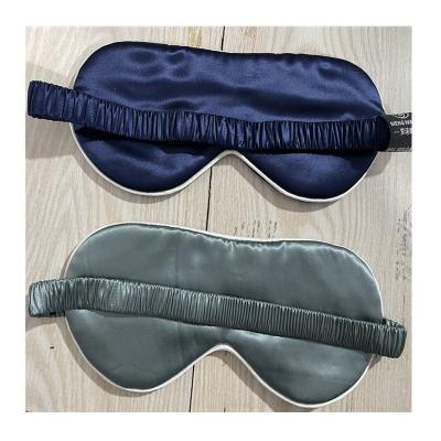 China Home Hotel Mulberry Silk 22Momme Sleep Visor 100%Silk Eyemask Removing Headband for sale