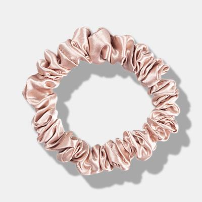 China 22momme Hair Scrunchies 22momme Hair Decoration 100% Silk Hair Tie Hairbands Girl Hair Elastic Ponytail Holder for sale