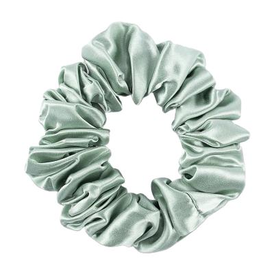 China Colorful Silk Women's Girl Hair Decoration Real Silk Hair Scrunchies Hair Scrunchies Elastic Hair Band for sale