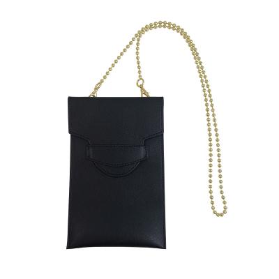 China Fashionable Women's Bag 2021 New Fashion Cell Phone Black Chain Bag for sale