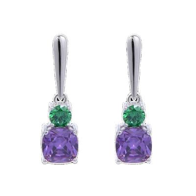 China 2021 Classic Women Earrings Jewelry Promotion Light Purple Drop Earring for sale