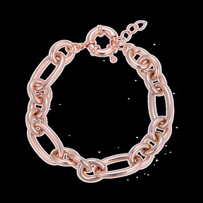 China Elegant and Unique Design Fashionable Rose Gold Chain Adjustable Size Bracelet for sale