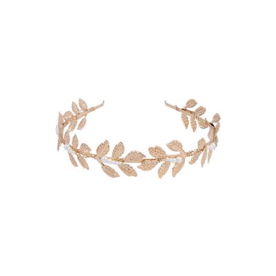 China Best Price Sweet Women Iron Petal Leaf Statement Headband for sale