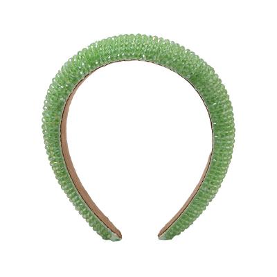 China High-grade fashion and summer temperament spring circle french pure green simple retro headband hair accessories new for sale