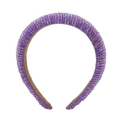 China High edge sense of temperament temperament hairpin headdress non-slip pressure hair circle simple wide circle hair cap non-slip hair circle for sale