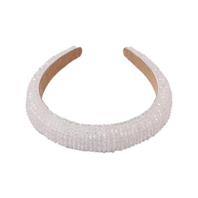 China Wholesale Fashion Vintage Satin Hair Circle Solid Color French Wide Edge Face Wash Headband Simple Wide Hair Accessories for sale