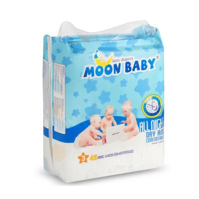 China Wholesale Diapers Embroidered S M L High Quality Moon Baby Diaper Manufacturers Disposable Baby Diaper Competitive Price for sale