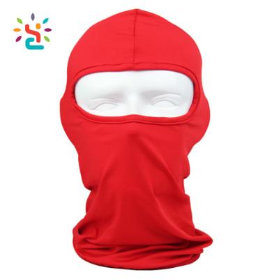 China COMMON Outdoor Cotton Protective Balaclava Face Mask Headwear Ski Neck Cycling Motorcycle Mask Red Factory for sale