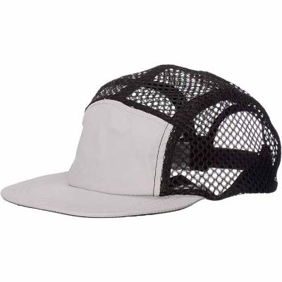 China Custom Lightweight Mesh Cap 5 Panel Hat Plain Summer Sport 5 Panel Hats Nylon Hat COMMON for sale