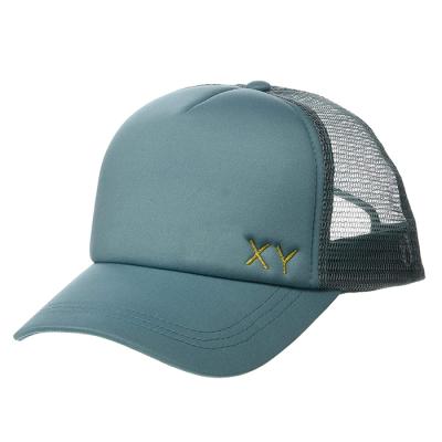 China Wholesale Embroidery COMMON Logo Mesh Back Trucker Hats Front Trucker Hat Curved Brim Polyester Foam for sale