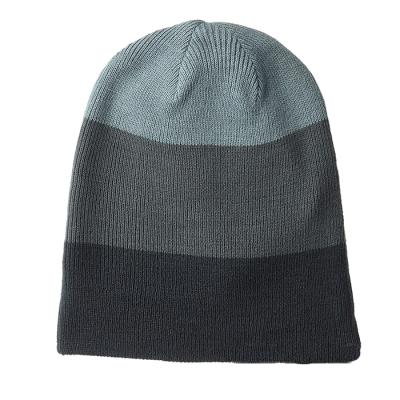 China COMMON Hats Beanie Hats Winter Warm Striped Beanie Fashion Colorful Beanie Knitted Winter Hat for sale