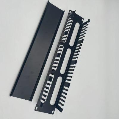 China Cable Organizer 19inch 2U 48 Ports Metal Network Cable Manager Cheap Price for sale