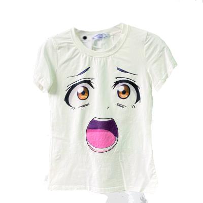 China Women's QUICK DRY Short Sleeve Summer T-shirt Printing Loose Jacket for sale