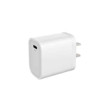 China Wholesale type c PD20W best price android mobile phone charger pin us fast wall charger for apple and iphone for sale