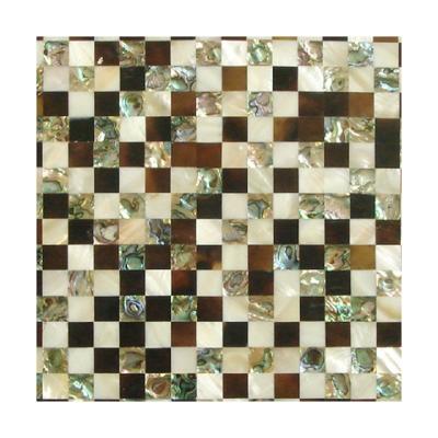 China Nature Shell Mosaic Tile Backsplash Peel and Stick Parquet Stick on Decor for Kitchen Living Room Bathroom for sale