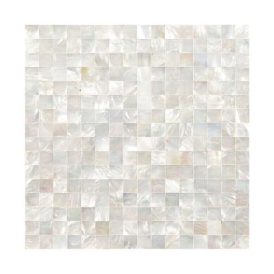 China Luxury Good Quality Freshwater Shell Mosaic Tile Material Parquet Countertops Sheet Interior Wall Decoration for sale