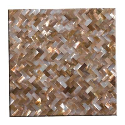 China High Quality Lightweight Luxury Pure Natural Penguin Shell Mosaic Tile For Home 2mm Thick Hotel Flooring for sale