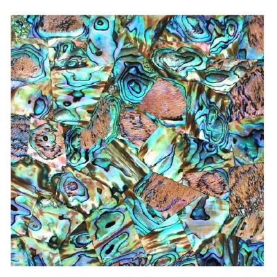 China Professional Shell Mosaic Tiles With Good Quality Mother Of Pearl Parquet Design New Zealand Paua Sheet Natural Abalone Paper Good Quality for sale