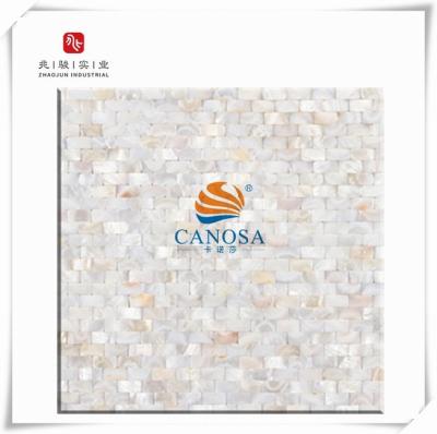 China Parquet Slab Shell Mosaic Can Customized MOP Panel Shell Wall Genuine Natual White Mother of Pearl for sale