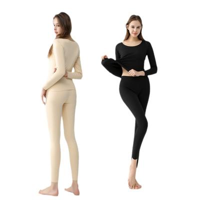 China Johns Fleece Women's Thermal Underwear Women's Thickened Double-Sided Jumpsuit Others Long for sale