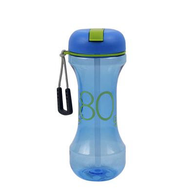 China Desgines Hot Viable Colored Plastic Sports Water Bottles Product Flat Water Bottle With Straw Bpa Free Decorative Bottles for sale