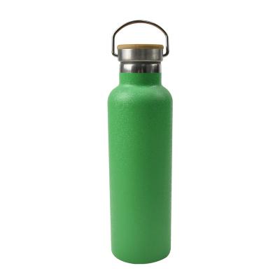 China Sustainable Fast Delivery Bpa Free Wholesale Vacuum Bamboo Lid Stainless Steel Water Bottle for sale