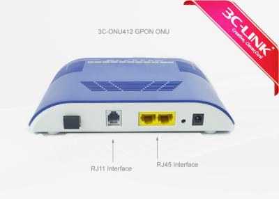 中国 UNI の GPON ONT 2 10/100M+ 1POTS GEPON 装置 20Km PON の間隔のループバック 販売のため