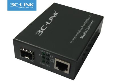 China 10/100/1000M SFP Slots gigabit SFP media converter FIBER OPTIC Media Converters for sale