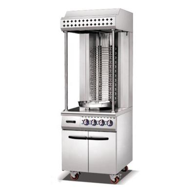 China New high speed chicken meat rotary gas low energy stainless steel doner shish kebab grill shawarma machine for sale for sale