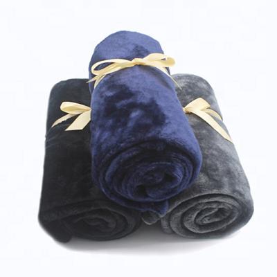 China PORTABLE Hot Selling Recyle Fleece Micro Soft Flannel Baby Cloth Solid Solid Single Blanket for sale