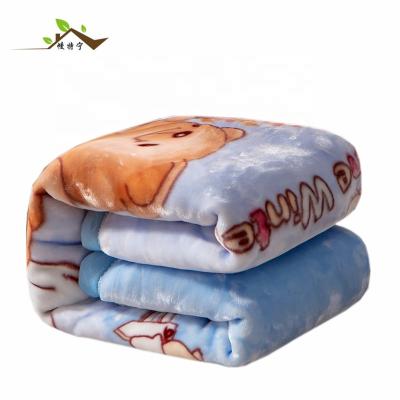 China Microfiber Cartoon Baby Blanket Throw YIWU Factory Super Soft High Quality Flame Retardant Custom for sale