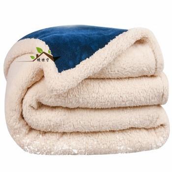 China Amazon Sustainable Winter Flannel Warm Sherpa Fleece Blanket Blanket for sale