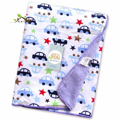 China PORTABLE Custom Lightweight Cute Cartoon Printed Sherpa Throw Blanket Double Sides Sublimation Baby Blanket For Winter for sale