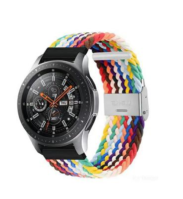 China Nylon Braided Fabric Chungming Correa Smart Watch Band Elastic Strap For Samsung Huawei 20mm 22mm for sale