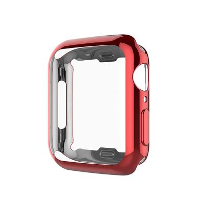 China CM Soft Comfortable Soft TPU Screen Protector Watch Case For Apple Watch Series 7/6/5/4/3/2/1/SE 42mm 38mm 40mm 44mm 41mm 45mm for sale