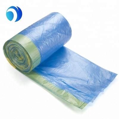 China Custom Eco-Friendly Biodegradable Plastic Waste Dust Garbage Drawstring Bag for sale